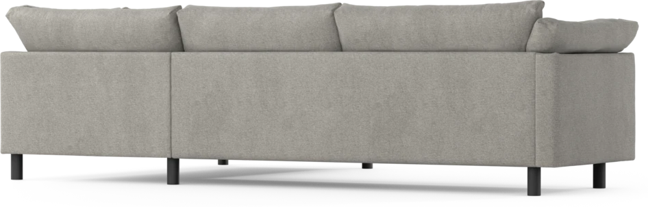 Cherrie - 3-sits soffa med divan höger, fast klädsel - Grå