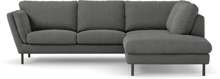 Madison Lux - 2-sits soffa med divan höger - Grå