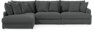 Rossi - 3-sits soffa med divan vänster - Grå