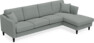 Eden - 3-sits soffa med schäslong - Grå