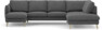 Madison Lux - 2-sits soffa med schäslong vänster och divan höger - Grå