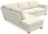 Friday - 2,5-sits soffa med divan vänster - Beige