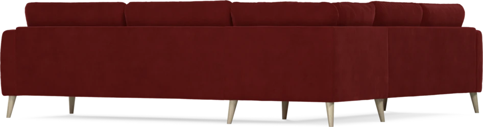 Bridge - Hörnsoffa, 2+3-sits - Röd