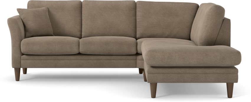 Eden - 2-sits soffa med divan - Brun