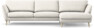 Madison - 3-sits soffa med schäslong höger - Beige