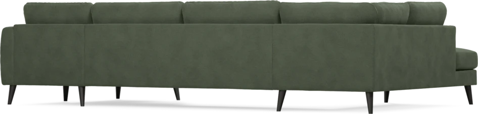 Bridge - 3-sits soffa med divan vänster och schäslong höger - Grön