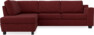 Friday - 2,5-sits soffa med divan vänster - Rosa