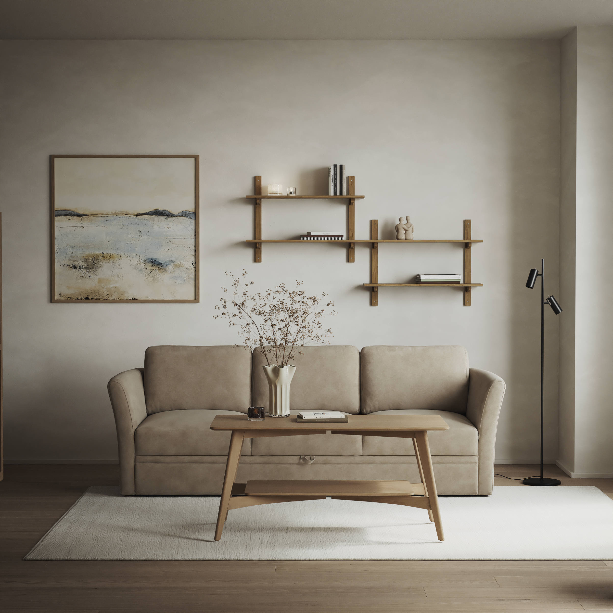 Öland - Bäddsoffa 3-sits, längsbäddad - inspiration