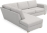Friday - 2,5-sits soffa med divan vänster - Grå