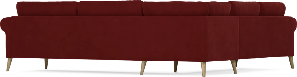 Bridge - Hörnsoffa, 2+3-sits - Röd