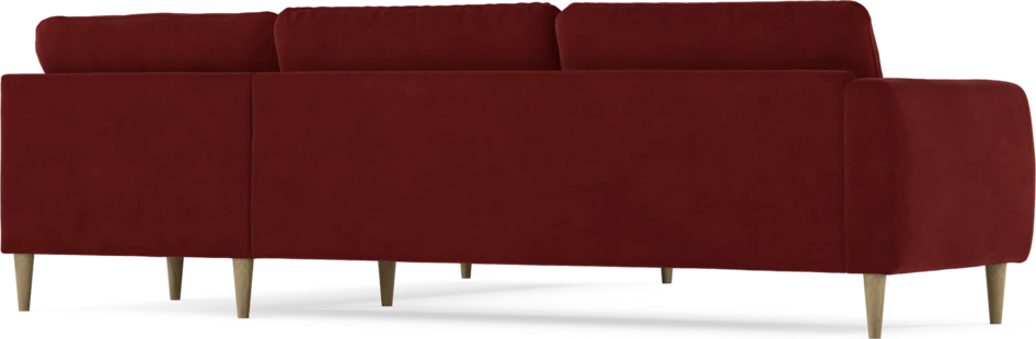 Bridge - Hörnsoffa, 3+2-sits - Röd