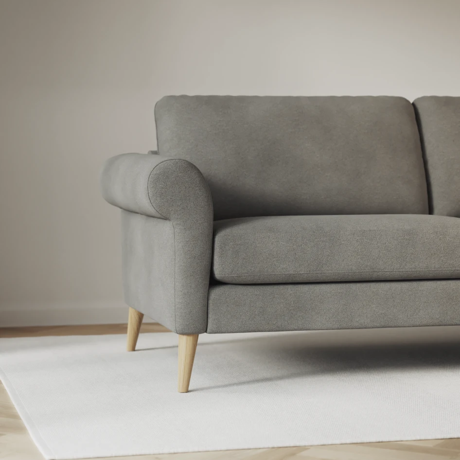 Bridge - 3-sits soffa svängd - Grå