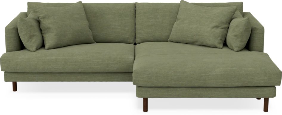 Harper - 4-sits med schäslong XL höger - Grön