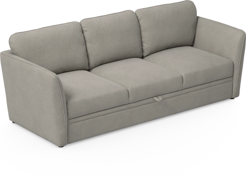Öland - Bäddsoffa 3-sits, längsbäddad - Grå