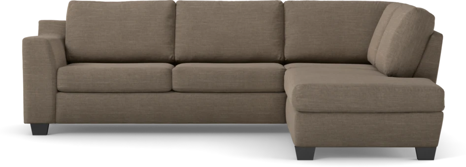 Friday - 2,5-sits soffa med divan höger - Brun