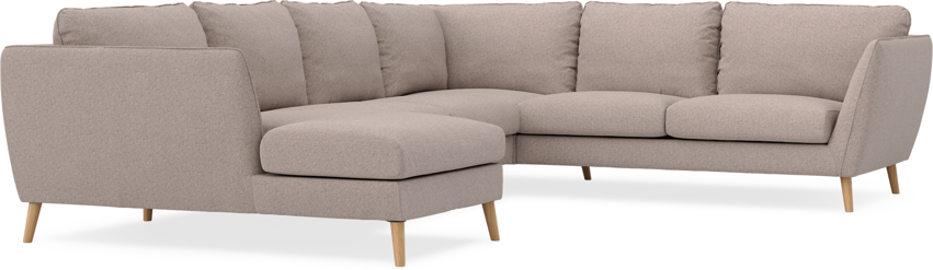 Madison - Hörnsoffa med schäslong vänster - Beige
