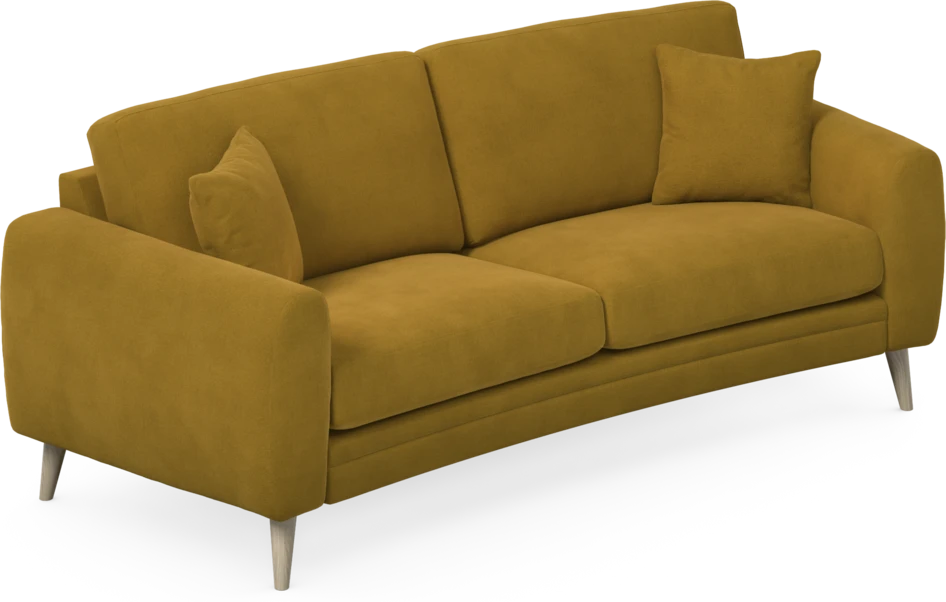 Eden - 2,5-sits soffa svängd - Gul