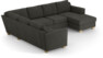 Friday - Hörnsoffa, 2+3-sits med schäslong höger - Grå