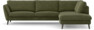 Madison Lux - 3-sits soffa med divan höger - Grön
