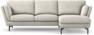 Madison Lux - 2-sits soffa med schäslong höger - Vit