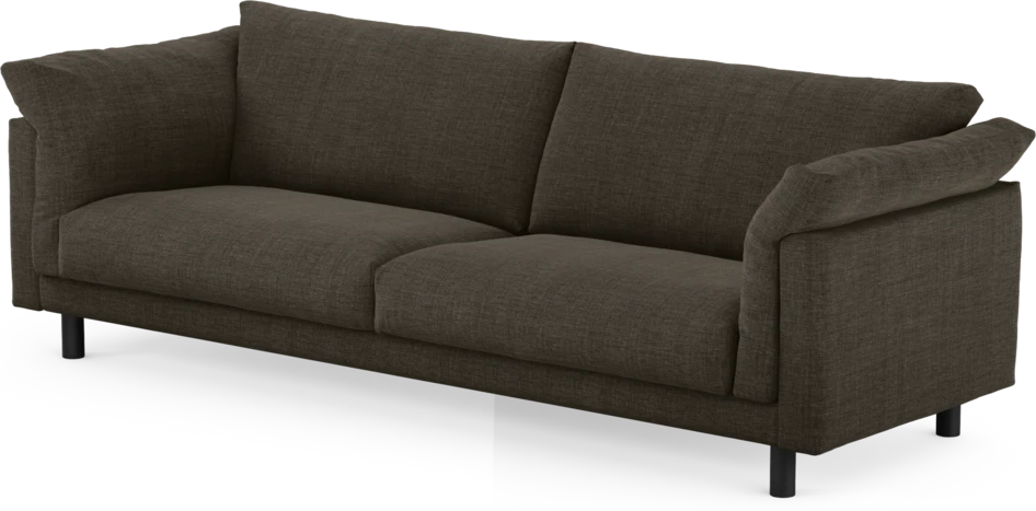 Cherrie - 4-sits soffa, fast klädsel - Brun