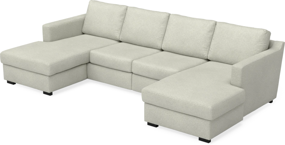 Friday - 2-sits soffa med två schäslonger - Beige