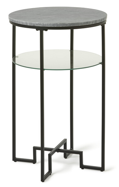 Parga - Sidobord, Ø 45, H 70 cm - Grå