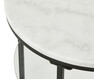 Parga - Sidobord, Ø 45, H 70 cm - Vit