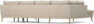 County - 3-sits soffa med divan vänster och schäslong höger - Beige