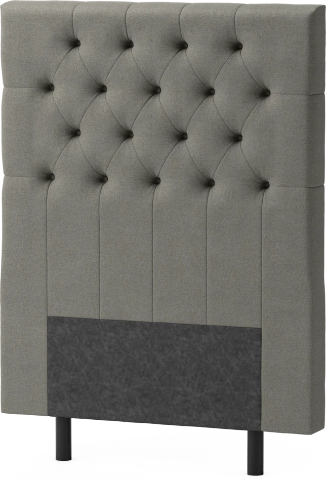 Delux Pikerad XL - Sänggavel, 90-210 cm - Grå