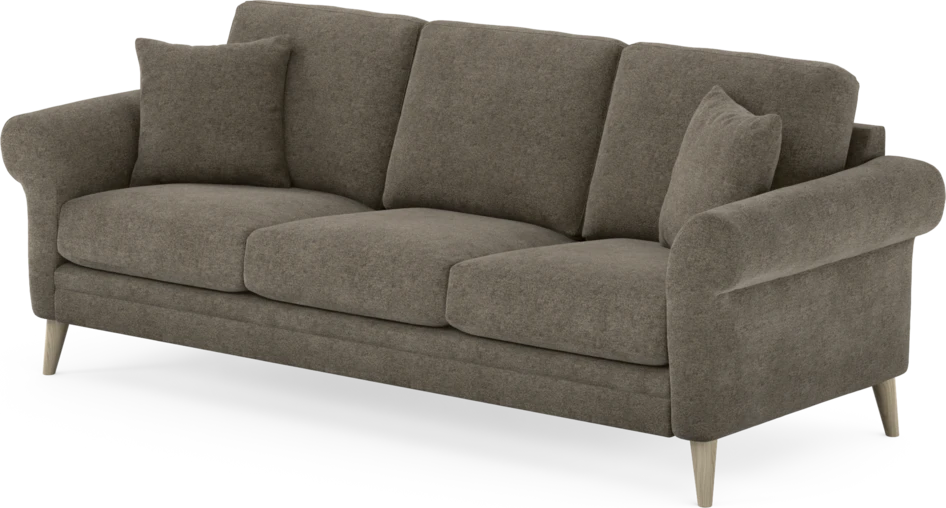 Eden - 3-sits soffa - Brun