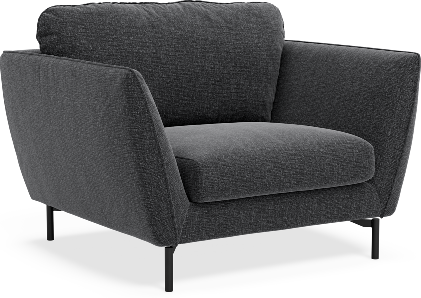 Madison Lux - Fåtölj, 70 cm - Svart