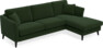 Eden - 2,5-sits soffa med schäslong - Grön