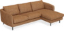 Madison - 2-sits soffa med schäslong höger - Orange