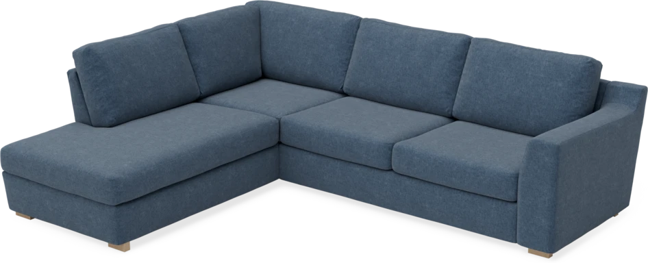 Friday - 2,5-sits soffa med divan vänster - Blå
