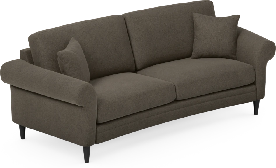Eden - 2,5-sits soffa svängd - Brun