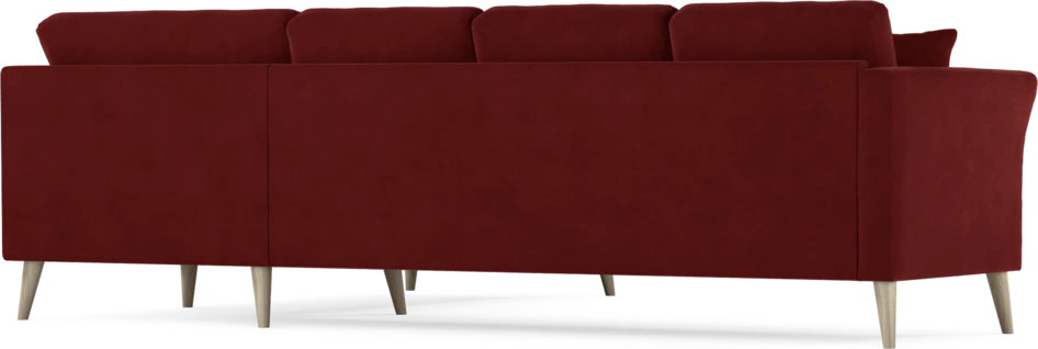 Eden - Hörnsoffa, 3+2-sits - Röd