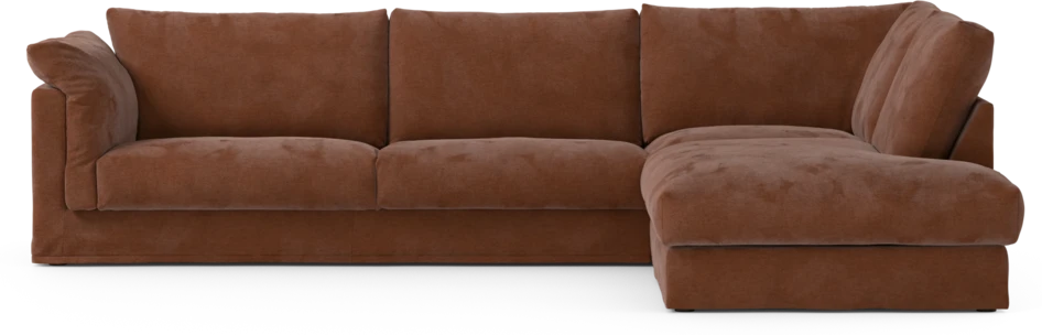 Cherrie Klädsel - Klädsel till 3-sits soffa med divan höger - Orange