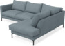 Impression Delux - 3-sits soffa med divan höger - Blå