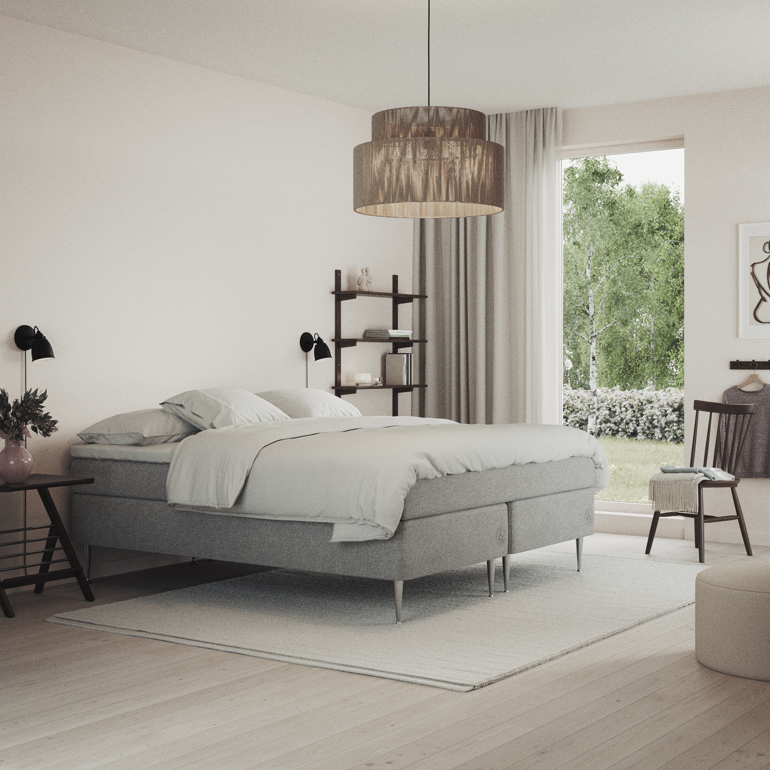 Asperö Comfort - Kontinentalsäng, dubbelsäng med bäddmadrass Comfort och sängben - inspiration