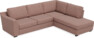 Friday - 2,5-sits soffa med divan höger - Rosa