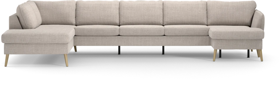 County - 4-sits soffa med divan vänster och schäslong höger - Beige