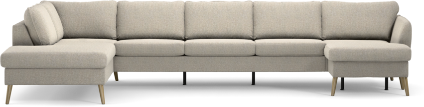 County - 4-sits soffa med divan vänster och schäslong höger - Beige