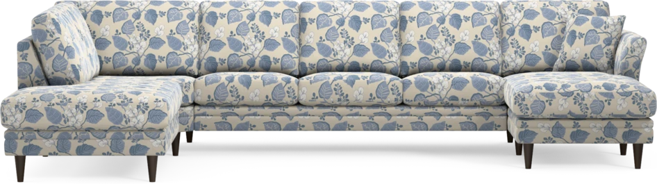 Eden - 3-sits soffa med divan vänster och schäslong höger - Flerfärgad