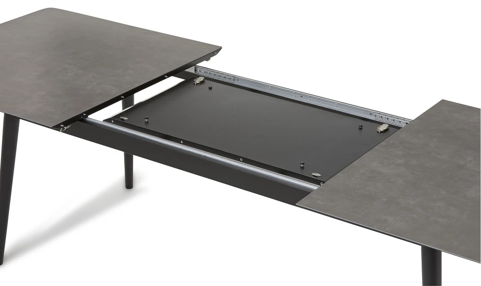 Edge - Matgrupp med 6 stolar Menton - Svart