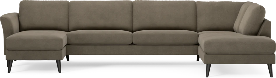 Bridge - 3-sits soffa med schäslong vänster och divan höger - Beige