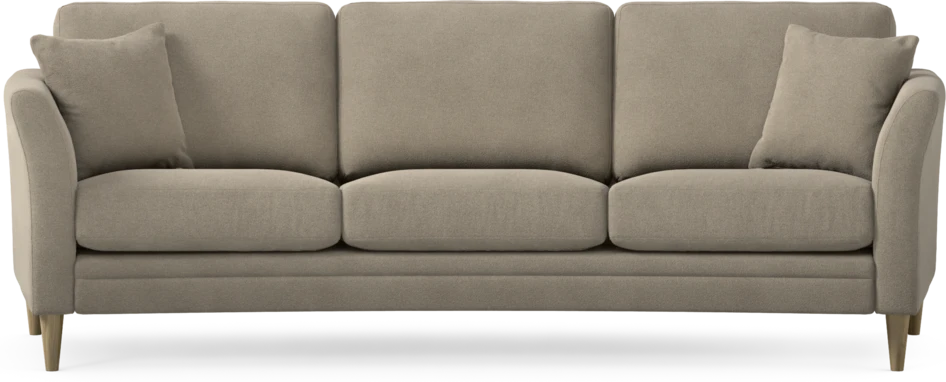 Eden - 3-sits soffa svängd - Beige