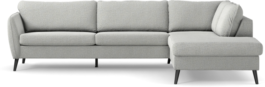 County - 2,5-sits soffa med divan höger - Grå