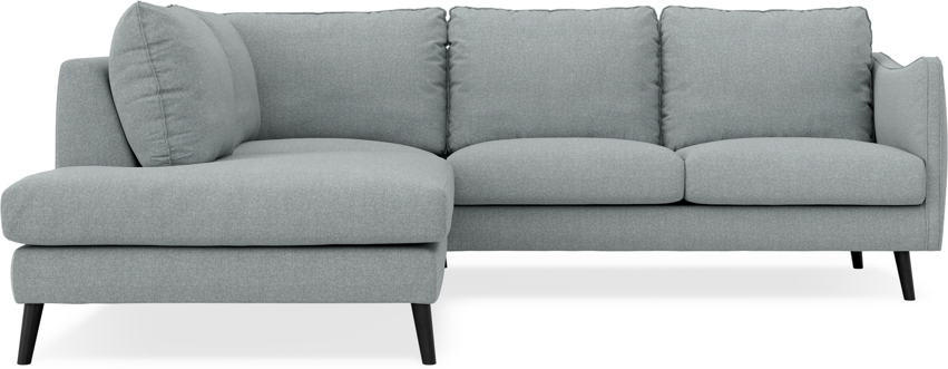 Madison - 2-sits soffa med divan vänster - Turkos