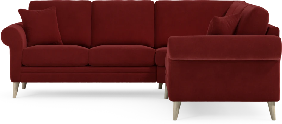 Eden - Hörnsoffa, 2+2-sits - Röd